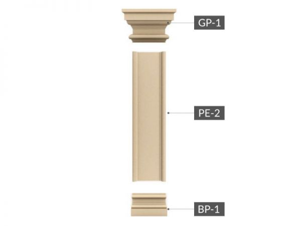 Pilaster-Set Genua 25 cm