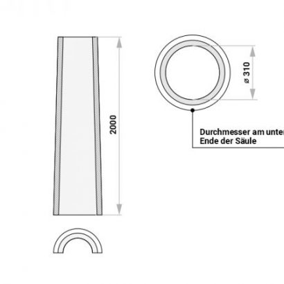 Säulenschaft Brescia Ø 30 cm